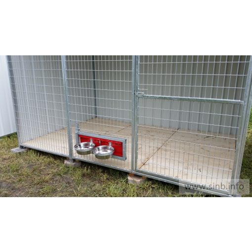 dog kennel feeding system