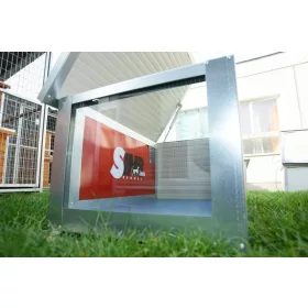   [IF-RH_C1-W] Cușcă cu încălzire infraroșu pentru pisici Thermo RENATO CAT cu geam panoramic (54x38x28cm)