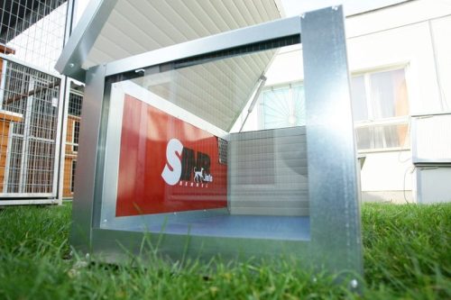 [IF-RH_C1-W] Cușcă cu încălzire infraroșu pentru pisici Thermo RENATO CAT cu geam panoramic (54x38x28cm)