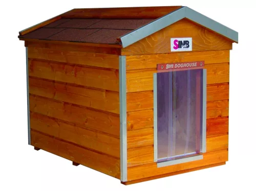 [M-HM-ST] Cușcă izolată pentru câini Thermo Madera cu mansardă "M" (74x50x44cm)