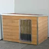 [SM-PA] Cușcă izolată pentru câini Thermo MADERA cu acoperiș înclinat mărimea L (84x56x49cm)