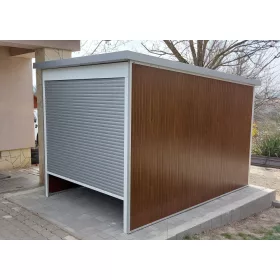 Woody 2*3m storage warehouse with electronic garage door