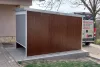 Woody 2*3m storage warehouse with electronic garage door