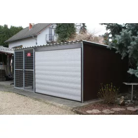 Woody 3*3m storage warehouse with electronic garage door